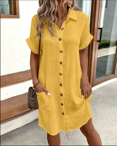 Charlotte | Effortless Button-Down Shirt Dress